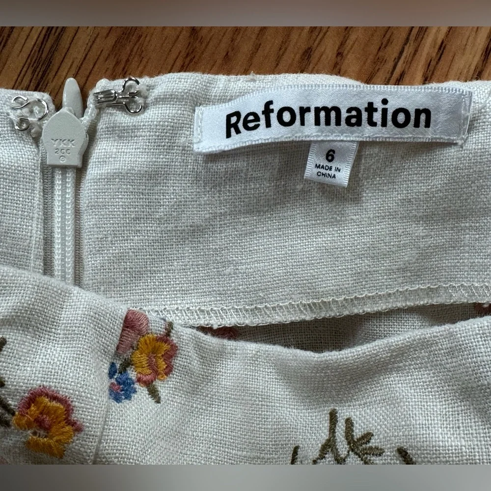 Reformation Floral Linen Pant - Picture 3 of 7